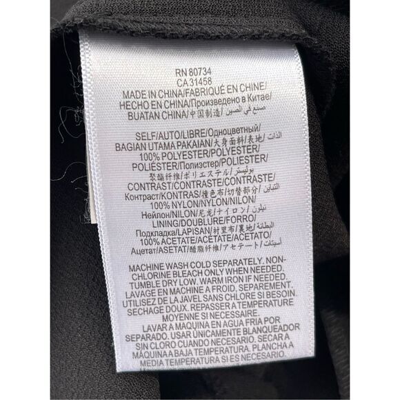 D1 BCBGeneration Black Lace‎ Midi Dress Size Small - Picture 6 of 6